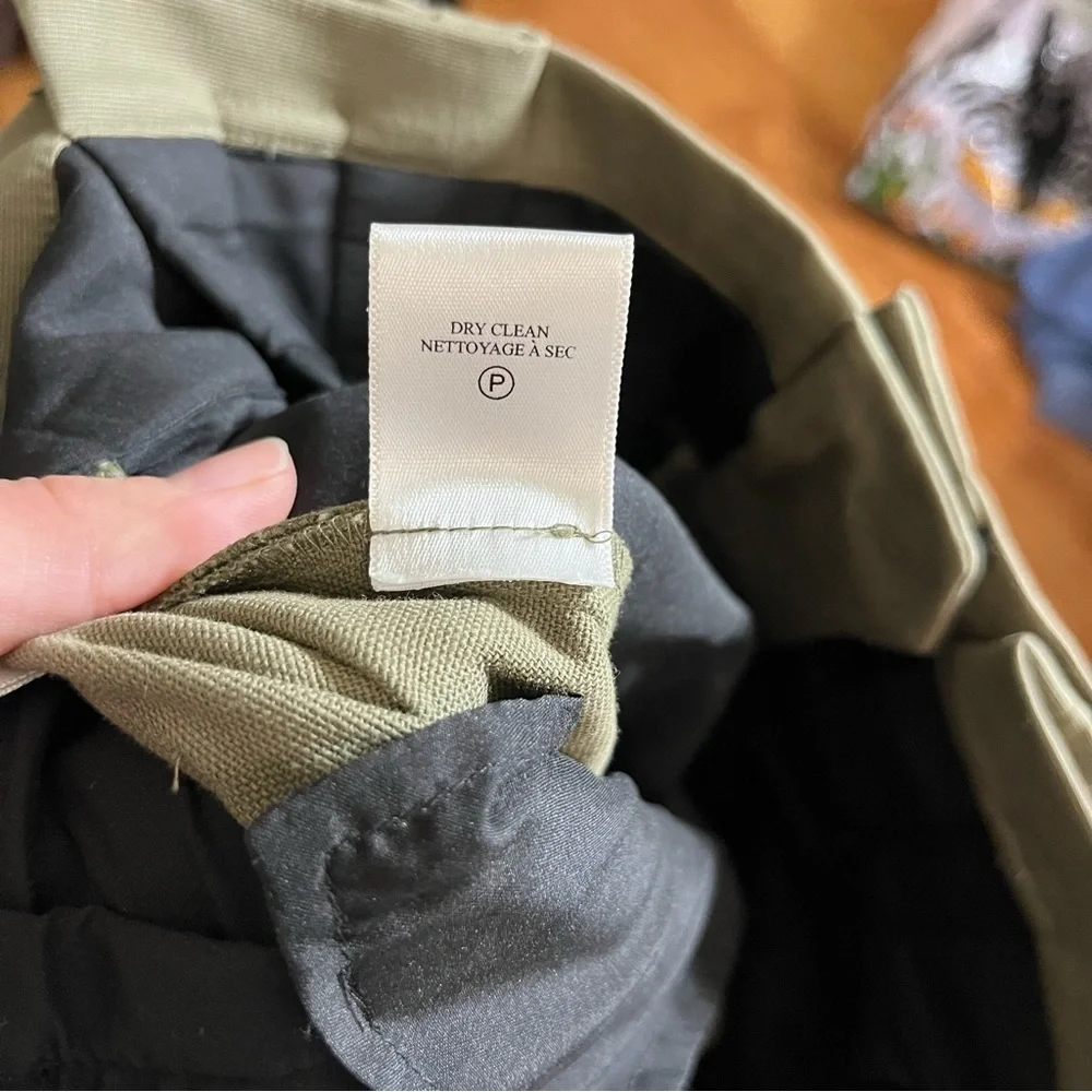 A.L.C. Diego Paperbag Pant in Olive Green Size 4 - Picture 8 of 8